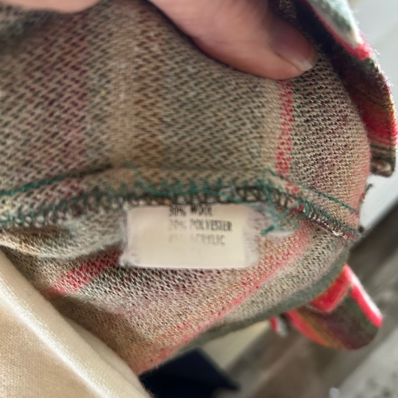 Vintage wool mens shirt M/L - Picture 6 of 6